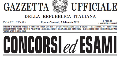 GAZZETTA-UFFICIALE-CONCORSI 2020